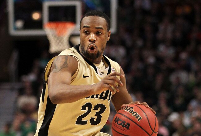 CHICAGO, IL - MARCH 20:  Lewis Jackson #23 of the Purdue Boilermakers drives against the Virginia Commonwealth Rams in the second half during the third round of the 2011 NCAA men's basketball tournament at the United Center on March 20, 2011 in Chicago, Illinois. Virginia Commonwealth won 94-76 in regulation.  (Photo by Jamie Squire/Getty Images)