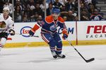 EDMONTON, CANADA - NOVEMBER 17: Sam Gagner #89 of the Edmonton Oilers skates against the Chicago Black Hawks on November 17, 2010 at Rexall Place in Edmonton, Alberta, Canada. (Photo by Dale MacMillan/Getty Images)