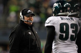 SEATTLE - DECEMBER 01:  Head Coach Andy Reid of the Philadelphia Eagles walks the sidelines against the Seattle Seahawks on December 1, 2011 at CenturyLink Field in Seattle, Washington.  (Photo by Jonathan Ferrey/Getty Images)