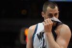 MINNEAPOLIS, MN - APRIL 1: Kevin Love #42 of the Minnesota Timberwolves reacts to a foul during the second half of a basketball game against the Miami Heat at Target Center on April 1, 2011 in Minneapolis, Minnesota. Heat defeated the Timberwolves 111- 92. NOTE TO USER: User expressly acknowledges and agrees that, by downloading and or using this Photograph, user is consenting to the terms and conditions of the Getty Images License Agreement.  (Photo by Hannah Foslien /Getty Images)
