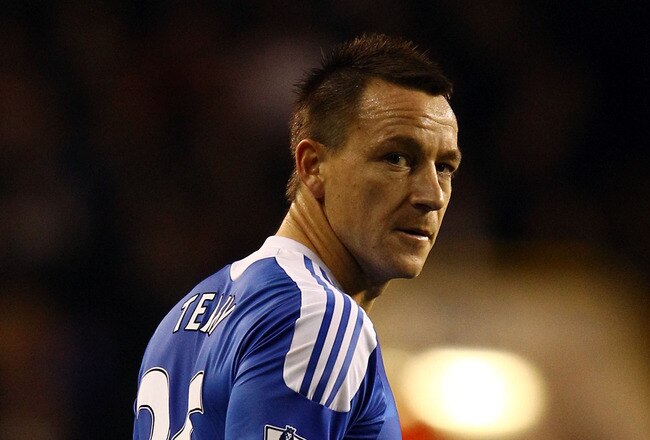 LONDON, ENGLAND - DECEMBER 22:  John Terry of Chelsea looks on during the Barclays Premier League match between Tottenham Hotspur and Chelsea at White Hart Lane on December 22, 2011 in London, England.  (Photo by Richard Heathcote/Getty Images)