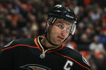 ANAHEIM, CA - APRIL 13:  Ryan Getzlaf #15 of the Anaheim Ducks looks on against the Nashville Predators in Game One of the Western Conference Quarterfinals during the 2011 NHL Stanley Cup Playoffs at Honda Center on April 13, 2011 in Anaheim, California. The Predators defeated the Ducks 4-1.  (Photo by Jeff Gross/Getty Images)