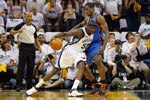 MEMPHIS, TN - MAY 13:  Zach Randolph #50 of the Memphis Grizzlies drives against Serge Ibaka #9 of the Oklahoma City Thunder in Game Six of the Western Conference Semifinals in the 2011 NBA Playoffs at FedExForum on May 13, 2011 in Memphis, Tennessee.  NOTE TO USER: User expressly acknowledges and agrees that, by downloading and/or using this photograph, User is consenting to the terms and conditions of the Getty Images License Agreement.  (Photo by Kevin C. Cox/Getty Images)
