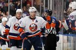 UNIONDALE, NY - JANUARY 24:  John Tavares #91 of the New York Islanders in action against the Toronto Maple Leafs on January 24, 2012 at Nassau Coliseum in Uniondale, New York. The Maple Leafs defeated the Islanders 4-3 after overtime.  (Photo by Jim McIsaac/Getty Images)