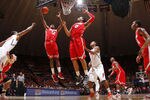 CHAMPAIGN, IL - JANUARY 10: Sam Thompson #12 and Jared Sullinger #0 of the Ohio State Buckeyes rebound against the Illinois Fighting Illini during first half action at Assembly Hall on January 10, 2012 in Champaign, Illinois. (Photo by Joe Robbins/Getty Images)