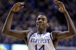 LEXINGTON, KY - JANUARY 21:  Michael Kidd-Gilchrist #14 of the Kentucky Wildcats celebrates during the game against the Alabama Crimson Tide at Rupp Arena on January 21, 2012 in Lexington, Kentucky.  (Photo by Andy Lyons/Getty Images)