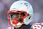 FOXBORO, MA - JANUARY 01: Chad Ochocinco #85 of the New England Patriots heads off the field in the second half against the Buffalo Bills on January 1, 2012 at Gillette Stadium in Foxboro, Massachusetts.  (Photo by Elsa/Getty Images)