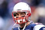 FOXBORO, MA - JANUARY 22:  Tom Brady #12 of the New England Patriots looks on against the Baltimore Ravens during their AFC Championship Game at Gillette Stadium on January 22, 2012 in Foxboro, Massachusetts.  (Photo by Elsa/Getty Images)