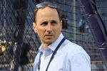 NEW YORK - APRIL 30:  General manager Brian Cashman of the New York Yankees looks on during batting practice prior to the game against the Chicago White Sox on April 30, 2010 at Yankee Stadium in the Bronx borough of New York City.  (Photo by Jim McIsaac/Getty Images)