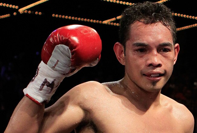 NEW YORK - OCTOBER 22:  Nonito Donaire of the Philippines celebrates defeating Omar Narvaez of Argentina and defending his WBC, WBO World Bantamweight Titles at Madison Square Garden on October 22, 2011 in New York City.  (Photo by Chris Trotman/Getty Images)