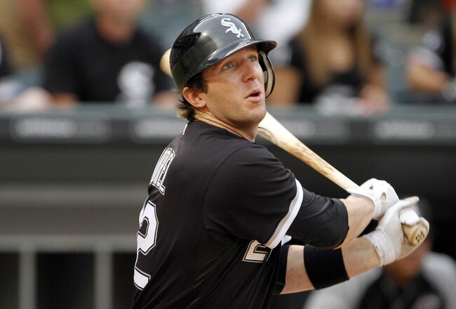 CHICAGO, IL - JUNE 04:  Brent Morel #22 of the Chicago White Sox bats against the Detroit Tigers on June 4, 2011 at U.S. Cellular Field in Chicago, Illinois.  (Photo by Tasos Katopodis/Getty Images)
