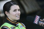 DAYTONA BEACH, FL - JANUARY 13:  Danica Patrick, driver of the #10 GoDaddy.com Chevrolet, speaks with the media during Daytona Preseason Thunder at Daytona International Speedway on January 13, 2012 in Daytona Beach, Florida.  (Photo by Jared C. Tilton/Getty Images for NASCAR)