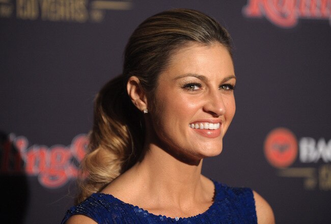 INDIANAPOLIS, IN - FEBRUARY 04:  Sportscaster Erin Andrews arrives at Rolling Stone's Bacardi Bash: 150 Years of Rocking The Party at The Crane Bay on February 4, 2012 in Indianapolis, Indiana.  (Photo by Gustavo Caballero/Getty Images  for Rolling Stone's Volkswagen Rock & Roll Tailgate)