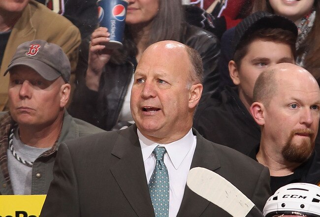 GLENDALE, AZ - DECEMBER 28:  Head coach Claude Julien of the Boston Bruins watches from the bench during the NHL game against the Phoenix Coyotes at Jobing.com Arena on December 28, 2011 in Glendale, Arizona. The Bruins defeated the Coyotes 2-1 in overtime.  (Photo by Christian Petersen/Getty Images)