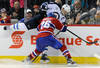 MONTREAL, CANADA - FEBRUARY 5:  Josh Gorges #26 of the Montreal Canadiens body checks Andrew Ladd #16 of the Winnipeg Jets during the NHL game at the Bell Centre on February 5, 2012 in Montreal, Quebec, Canada.  The Canadiens defeated the Jets 3-0.  (Photo by Richard Wolowicz/Getty Images)