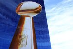 INDIANAPOLIS, IN - FEBRUARY 01:  Official signage of the Lombardi Trophy and Super Bowl XLVI is seen on the exterior of the J.W. Marriott Indianapolis, which is serving as the Super Bowl Media center, is seen prior to Super Bowl XLVI between the New York Giants and the New England Patriots on February 1, 2012 in Indianapolis, Indiana.  (Photo by Scott Halleran/Getty Images)