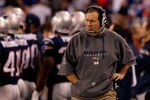 INDIANAPOLIS, IN - FEBRUARY 05:  Head coach Bill Belichick of the New England Patriots watches from the sideline during the game against the New York Giants during Super Bowl XLVI at Lucas Oil Stadium on February 5, 2012 in Indianapolis, Indiana.  (Photo by Rob Carr/Getty Images)