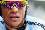 LUZ-ARDIDEN, FRANCE - JULY 14:  Alberto Contador of Spain and Saxo Bank Sungard catches his breath after finishing stage twelve of the 2011 Tour de France from Cugnaux to Luz-Ardiden on July 14, 2011 in Luz-Ardiden, France.  (Photo by Bryn Lennon/Getty Images)