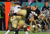 ORLANDO, FL - DECEMBER 29: Tight end Tyler Eifert #80 of the Notre Dame Fight Irish runs upfield with a pass against the Florida State Seminoles in the Champs Sports Bowl December 29, 2011 at the Florida Citrus Bowl in Orlando, Florida.  FSU won 21 - 7. (Photo by Al Messerschmidt/Getty Images)