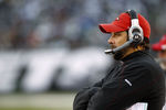 EAST RUTHERFORD, NJ - DECEMBER 11:  Kansas City Chiefs head coach Todd Haley stands on the sidelines during a game against the New York Jets at MetLife Stadium on December 11, 2011 in East Rutherford, New Jersey.  (Photo by Jeff Zelevansky/Getty Images)