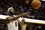 CLEVELAND - MARCH 29: Baron Davis #85 of the Cleveland Cavaliers keeps the ball inbounds during the game against the Miami Heat on March 29, 2011 at Quicken Loans Arena in Cleveland, Ohio. NOTE TO USER: User expressly acknowledges and agrees that, by downloading and/or using this Photograph, user is consenting to the terms and conditions of the Getty Images License Agreement.  (Photo by Jared Wickerham/Getty Images)