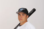 DUNEDIN, FL - FEBRUARY 20:  Travis d'Arnaud #15 of the Toronto Blue Jays poses during photo day at Florida Auto Exchange Stadium on February 20, 2011 in Dunedin, Florida.  (Photo by Nick Laham/Getty Images)
