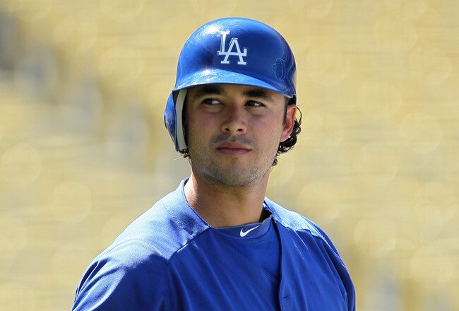 LOS ANGELES, CA - MARCH 31:  Andre Ethier #16 of the Los Angeles Dodgers looks on during batting practice on Opening Day prior to their game against the San Francisco Giants at Dodger Stadium on March 31, 2011 in Los Angeles, California.  (Photo by Jeff Gross/Getty Images)