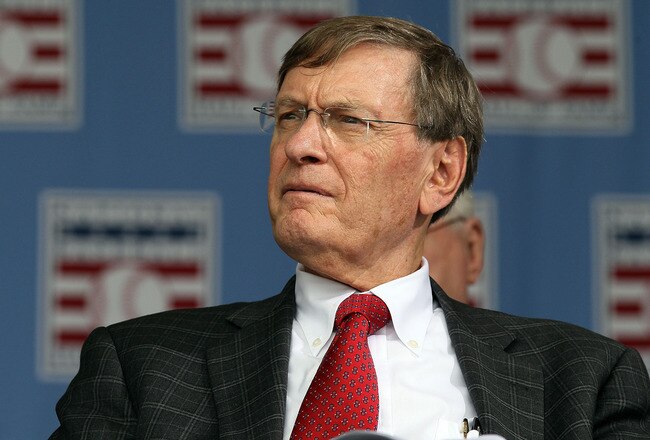 COOPERSTOWN, NY - JULY 25:  MLB commissioner Bud Selig attends the Baseball Hall of Fame induction ceremony at Clark Sports Center on July 25, 20010 in Cooperstown, New York. (Photo by Jim McIsaac/Getty Images)