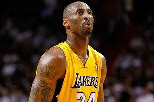 MIAMI, FL - JANUARY 19:  Kobe Bryant #24 of the Los Angeles Lakers lshoots a free throw during a game against the Miami Heat at American Airlines Arena on January 19, 2012 in Miami, Florida. NOTE TO USER: User expressly acknowledges and agrees that, by downloading and/or using this Photograph, User is consenting to the terms and conditions of the Getty Images License Agreement.  (Photo by Mike Ehrmann/Getty Images)