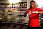 LONDON, ENGLAND - JANUARY 25:  Dereck Chisora during a media workout session on January 25, 2012 in London, England.  (Photo by Scott Heavey/Getty Images)