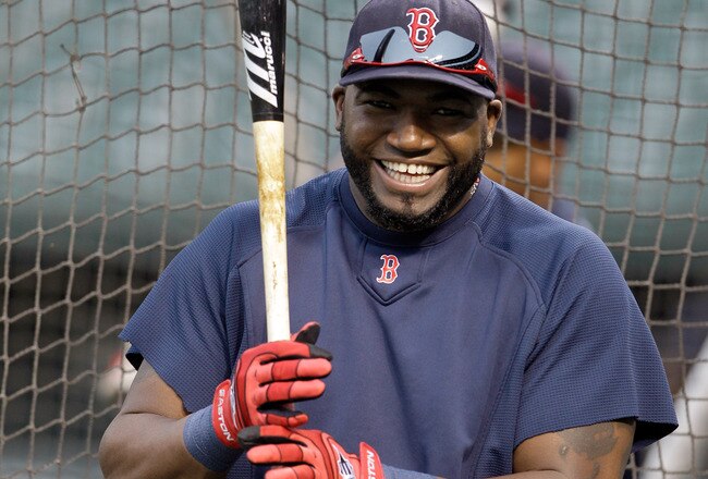 BALTIMORE, MD - SEPTEMBER 27:  David Ortiz #34 of the Boston Red Sox waits to take batting practice before the start of the Red Sox game against the Baltimore Orioles at Oriole Park at Camden Yards on September 27, 2011 in Baltimore, Maryland.  (Photo by Rob Carr/Getty Images)