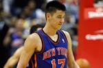 WASHINGTON, DC - FEBRUARY 08: Jeremy Lin #17 of the New York Knicks walks up the floor during the second half against the Washington Wizards at Verizon Center on February 8, 2012 in Washington, DC.  NOTE TO USER: User expressly acknowledges and agrees that, by downloading and or using this photograph, User is consenting to the terms and conditions of the Getty Images License Agreement. (Photo by Rob Carr/Getty Images)