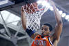 CHESTNUT HILL, MA - FEBRUARY 17:  Mike Scott #32 of the Virginia Cavaliers dunks the ball in the first half against the Boston College Eagles on February 17, 2008 at Alumni Stadium in in Chestnut Hill, Massachusetts.  (Photo by Elsa/Getty Images)