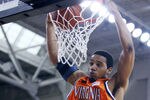 CHESTNUT HILL, MA - FEBRUARY 17:  Mike Scott #32 of the Virginia Cavaliers dunks the ball in the first half against the Boston College Eagles on February 17, 2008 at Alumni Stadium in in Chestnut Hill, Massachusetts.  (Photo by Elsa/Getty Images)