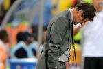 BLOEMFONTEIN, SOUTH AFRICA - JUNE 27:  Fabio Capello manager of England looks dejected during the 2010 FIFA World Cup South Africa Round of Sixteen match between Germany and England at Free State Stadium on June 27, 2010 in Bloemfontein, South Africa.  (Photo by Michael Regan/Getty Images)