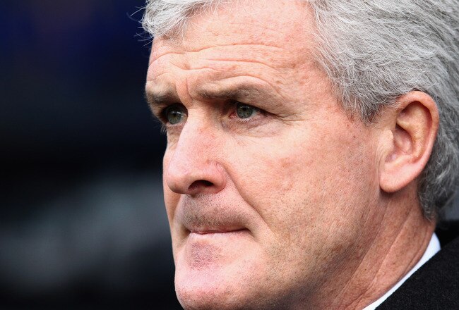 LONDON, ENGLAND - JANUARY 28:  Mark Hughes, manager of Queens Park Rangers looks on during the FA Cup with Budweiser Fourth Round match between Queens Park Rangers and Chelsea at Loftus Road on January 28, 2012 in London, England.  (Photo by Ian Walton/Getty Images)