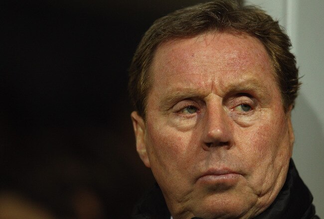 WATFORD, ENGLAND - JANUARY 27:  Manager Harry Redknapp of Spurs looks on during the FA Cup Fourth Round match between Watford and Tottenham Hotspur at Vicarage Road on January 27, 2012 in Watford, England.  (Photo by Richard Heathcote/Getty Images)
