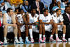 CHAPEL HILL, NC - JANUARY 29:  The bench of the North Carolina Tar Heels sits during their game at the Dean Smith Center on January 29, 2012 in Chapel Hill, North Carolina.  (Photo by Streeter Lecka/Getty Images)