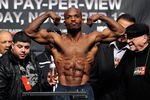 LAS VEGAS, NV - NOVEMBER 11:  Boxer Tim Bradley steps on the scale to weigh 140 pounds during the official weigh-in for his WBO world junior welterweight title fight against Joel Casamayor at the MGM Grand Garden Arena November 11, 2011 in Las Vegas, Nevada. The main event will have Manny Pacquiao defending his WBO welterweight title against Juan Manuel Marquez when the two meet in the ring for the third time on November 12 in Las Vegas.  (Photo by Ethan Miller/Getty Images)