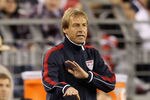 GLENDALE, AZ - JANUARY 21:  Head coach Jurgen Klinsmann of USA looks on during the friendly match against Venezuela at University of Phoenix Stadium on January 21, 2012 in Glendale, Arizona.   USA defeated Venezuela 1-0.  (Photo by Christian Petersen/Getty Images)