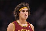 PHOENIX, AZ - JANUARY 12:  Anderson Varejao #17 of the Cleveland Cavaliers in action during the NBA game against the Phoenix Suns at US Airways Center on January 12, 2012 in Phoenix, Arizona.  NOTE TO USER: User expressly acknowledges and agrees that, by downloading and or using this photograph, User is consenting to the terms and conditions of the Getty Images License Agreement.  (Photo by Christian Petersen/Getty Images)