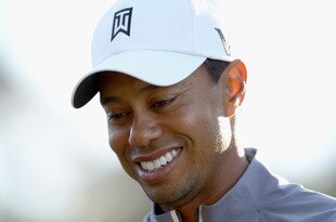 PEBBLE BEACH, CA - FEBRUARY 08:  Tiger Woods walks down the fairway during a practice round for the AT&T Pebble Beach National Pro-Am at the Monterey Peninsula Country Club on February 8, 2012 in Pebble Beach, California.  (Photo by Ezra Shaw/Getty Images)