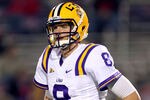 OXFORD, MS - NOVEMBER 19: Zach Mettenberger #8 of the LSU Tigers looks to the sideline against the Ole Miss Rebels on November 19, 2011 at Vaught-Hemingway Stadium in Oxford, Mississippi. LSU beat Mississippi 52-3. (Photo by Joe Murphy/Getty Images)