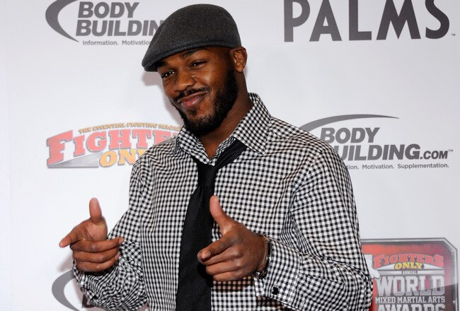 LAS VEGAS, NV - NOVEMBER 30:  Mixed martial artist Jon Jones arrives at the Fighters Only World Mixed Martial Arts Awards 2011 at the Palms Casino Resort November 30, 2011 in Las Vegas, Nevada.  (Photo by Ethan Miller/Getty Images)