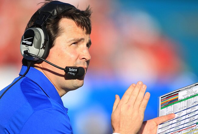 JACKSONVILLE, FL - JANUARY 02:  Head coach Will Muschamp of the Florida Gators waits on the sidelines during the TaxSlayer.com Gator Bowl against the Ohio State Buckeyes at EverBank Field on January 2, 2012 in Jacksonville, Florida.  (Photo by Scott Halleran/Getty Images)