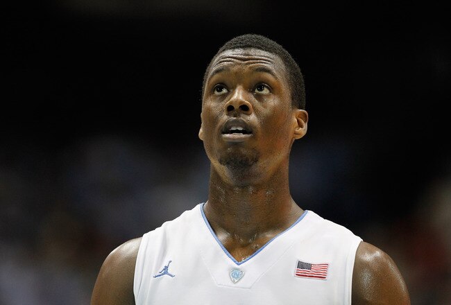 CHAPEL HILL, NC - FEBRUARY 08: Harrison Barnes #40 of the North Carolina Tar Heels shoots a free throw against the Duke Blue Devils during their game at the Dean Smith Center on February 8, 2012 in Chapel Hill, North Carolina.  (Photo by Streeter Lecka/Getty Images)