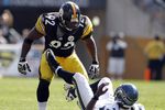 PITTSBURGH, PA - SEPTEMBER 18:   James Harrison #92 of the Pittsburgh Steelers reacts to sacking Tarvaris Jackson #7 of the Seattle Seahawks during the game on September 18, 2011 at Heinz Field in Pittsburgh, Pennsylvania.  The Steelers defeated the Seahawks 24-0.  (Photo by Justin K. Aller/Getty Images)