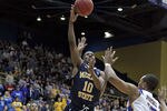 MOREHEAD, KY - JANUARY 18:  Zay Jackson #10 of the Murray State Racers shoots the ball during the OVC game against the Morehead State Eagles at Johnson Arena on January 18, 2012 in Morehead, Kentucky.  (Photo by Andy Lyons/Getty Images)