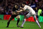 EDINBURGH, SCOTLAND - FEBRUARY 04:  Max Evans of Scotland is tackled by Ben Foden of England during the RBS Six Nations match between Scotland and England at Murrayfield Stadium on February 4, 2012 in Edinburgh, Scotland.  (Photo by Jeff J Mitchell/Getty Images)