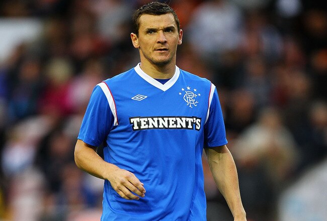 BLACKPOOL, ENGLAND - JULY 19:  Lee McCulloch of Rangers in action during the Pre Season Friendly match between Blackpool and Rangers at Bloomfield Road on July 19, 2011 in Blackpool, England.  (Photo by Matthew Lewis/Getty Images)